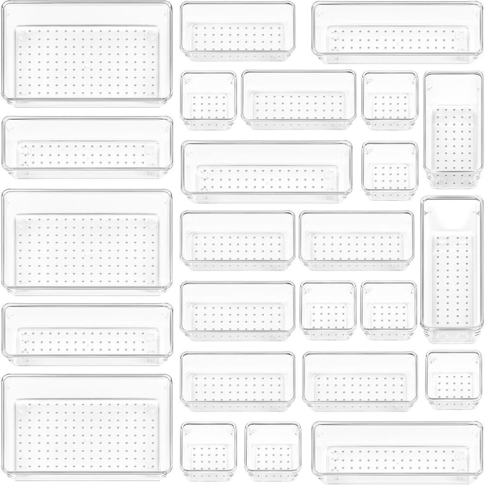 Drawer Organizer Tray - Juego de 25 Organizadores de Cajones