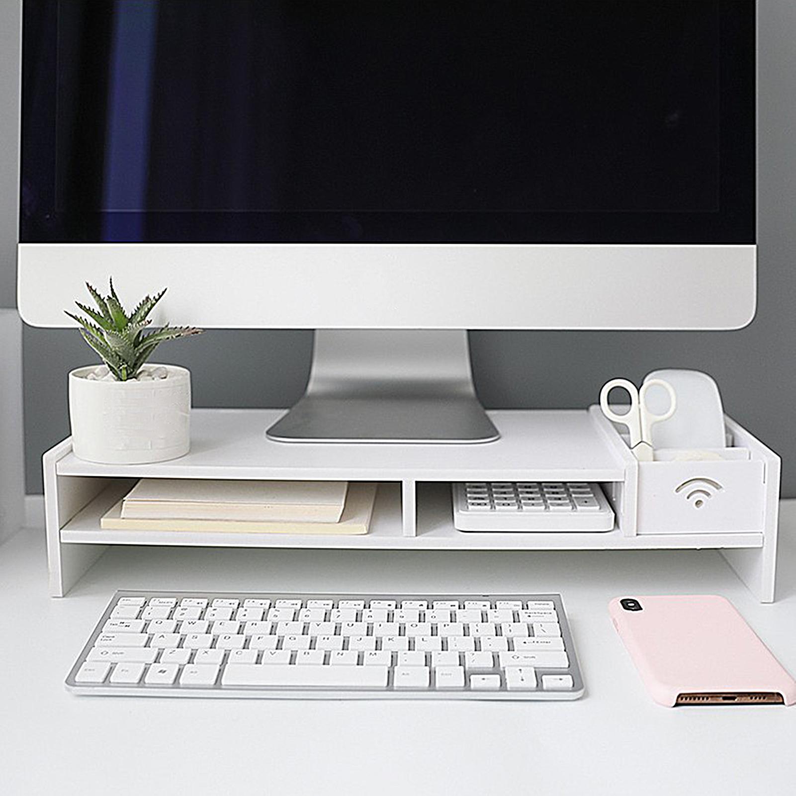 Gaming Desk With Hutch - Organizador de oficina, soporte para monitor,