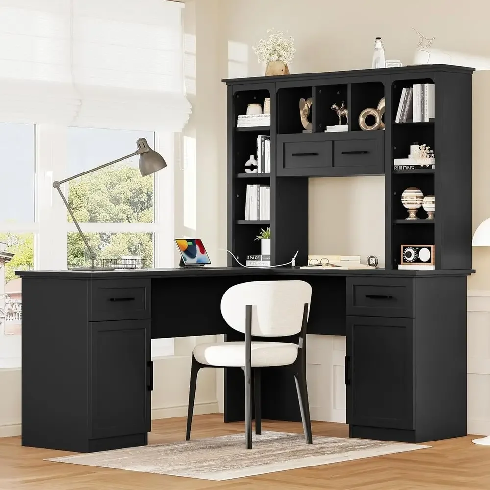Gaming Desk With Hutch - Escritorio de Oficina en Forma de