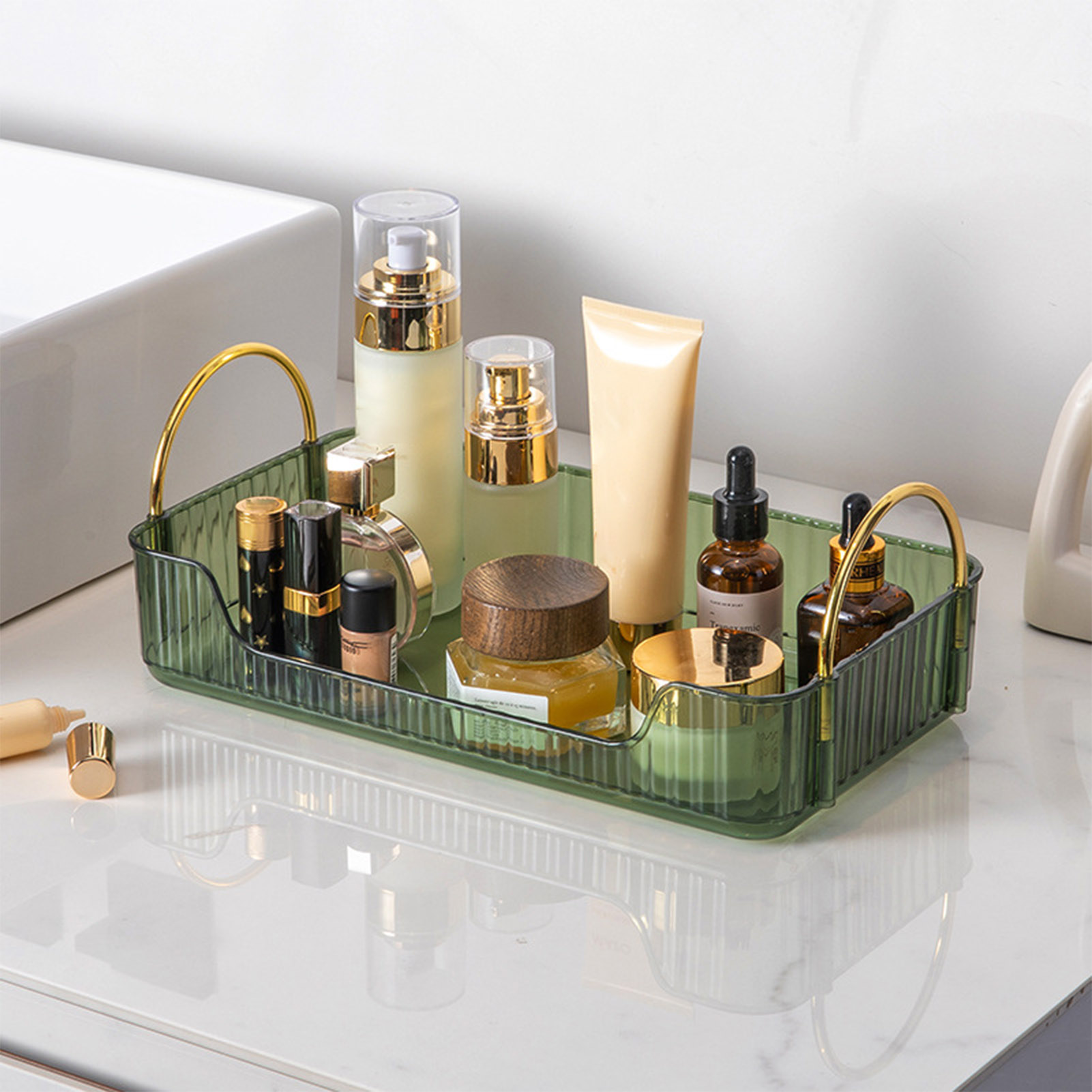 Organizador de baño de lujo, e - Drawer Organizer Tray reseña y precio