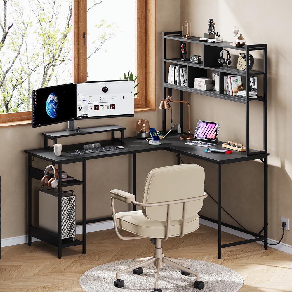 Escritorio para juegos en form - Gaming Desk With Hutch reseña y precio