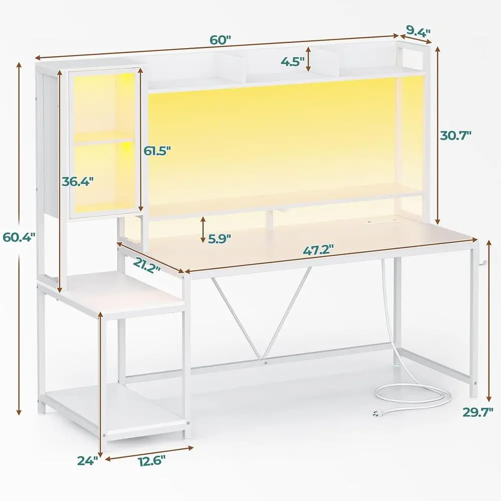 Escritorio para Juegos con 60  - Gaming Desk With Hutch reseña y precio