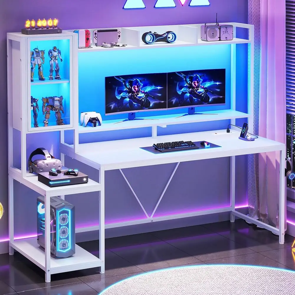 Escritorio para Juegos con 60  - Gaming Desk With Hutch reseña y precio
