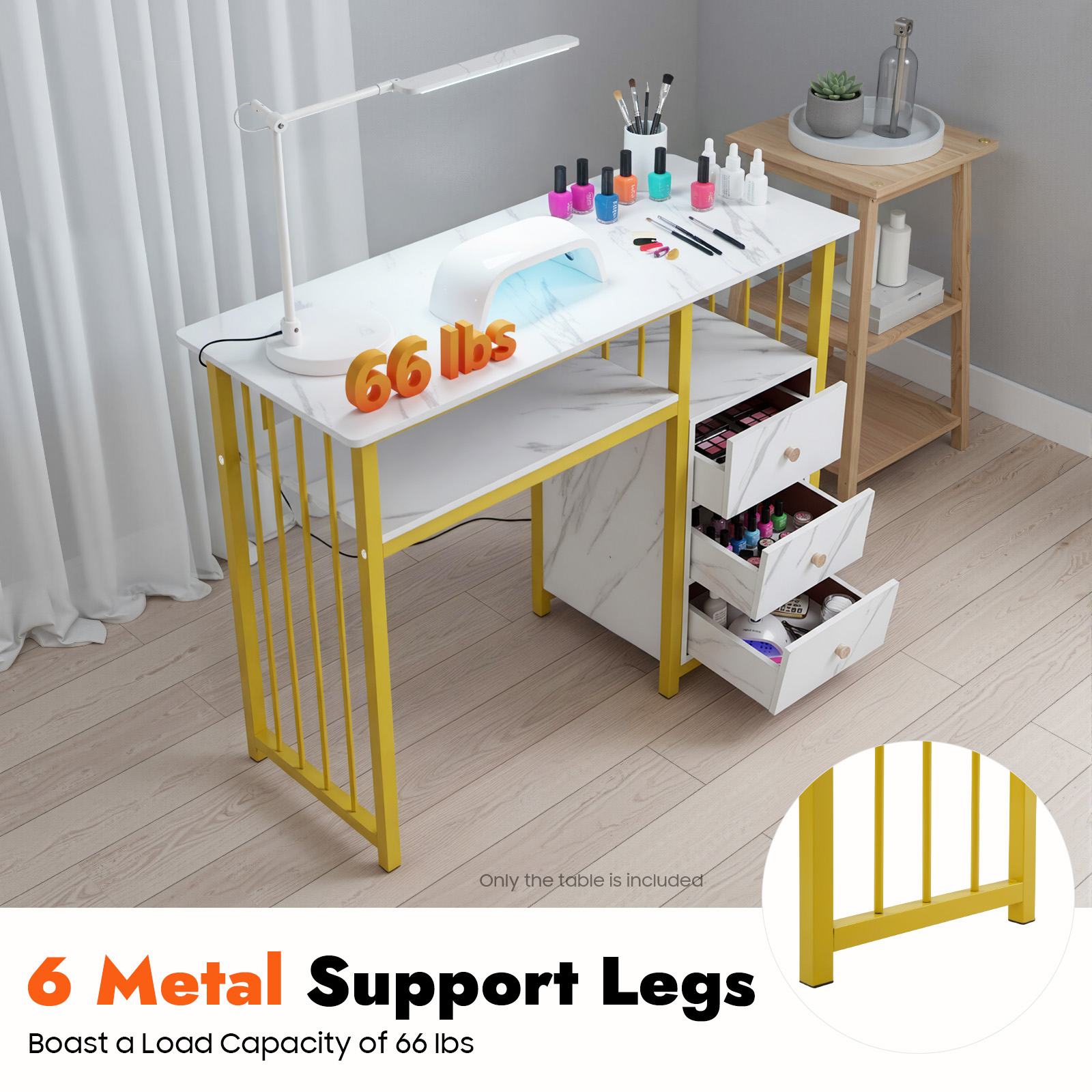 Mesa de Manicura con Textura M - Office Furniture Wholesale reseña y precio