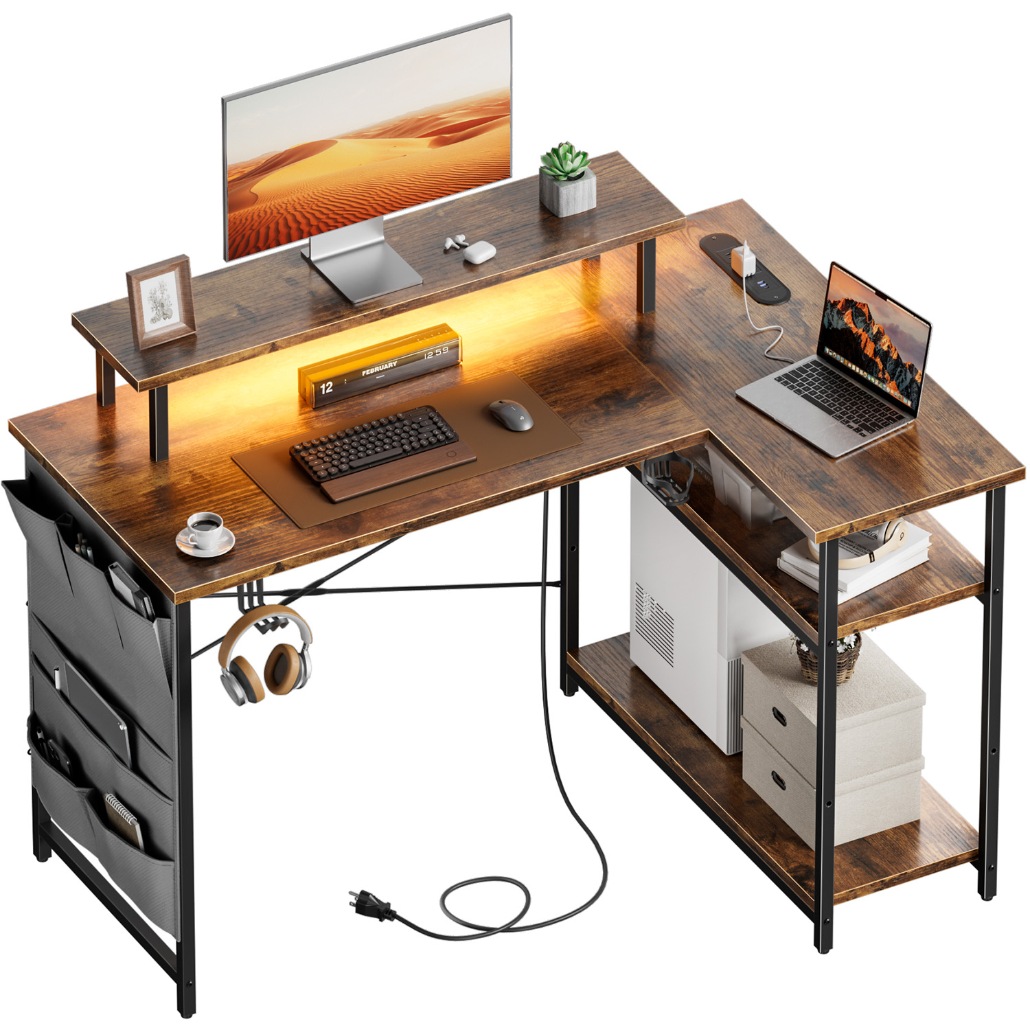 Escritorio para Computadora en - Gaming Desk With Hutch reseña y precio