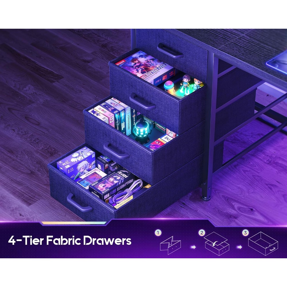 AODK Escritorio para juegos en - Gaming Desk With Hutch reseña y precio