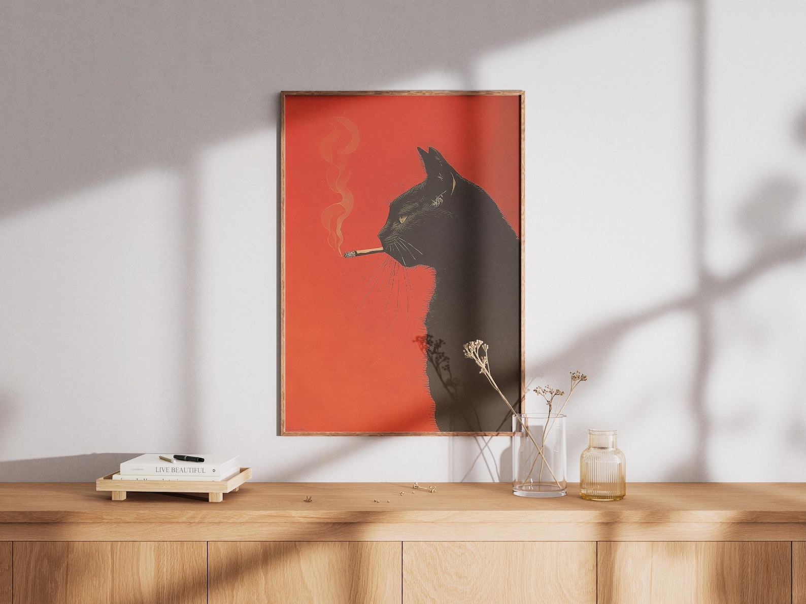 Impresión en lienzo de gato ne - Office Furniture And Design reseña y precio