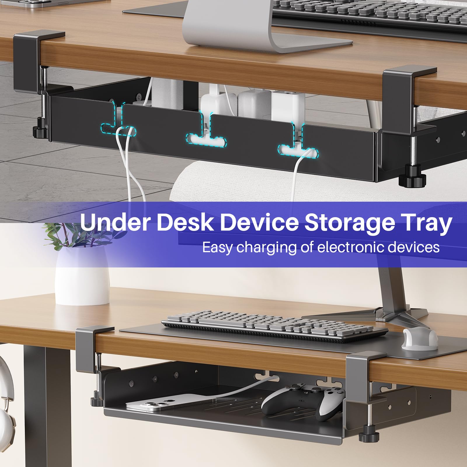 Soporte para Laptop Debajo del - Gaming Desk With Hutch reseña y precio