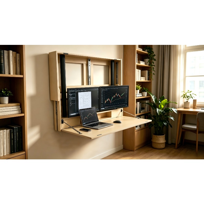 Estación de Trabajo para el Ho - Wall Mounted Desk Fold reseña y precio