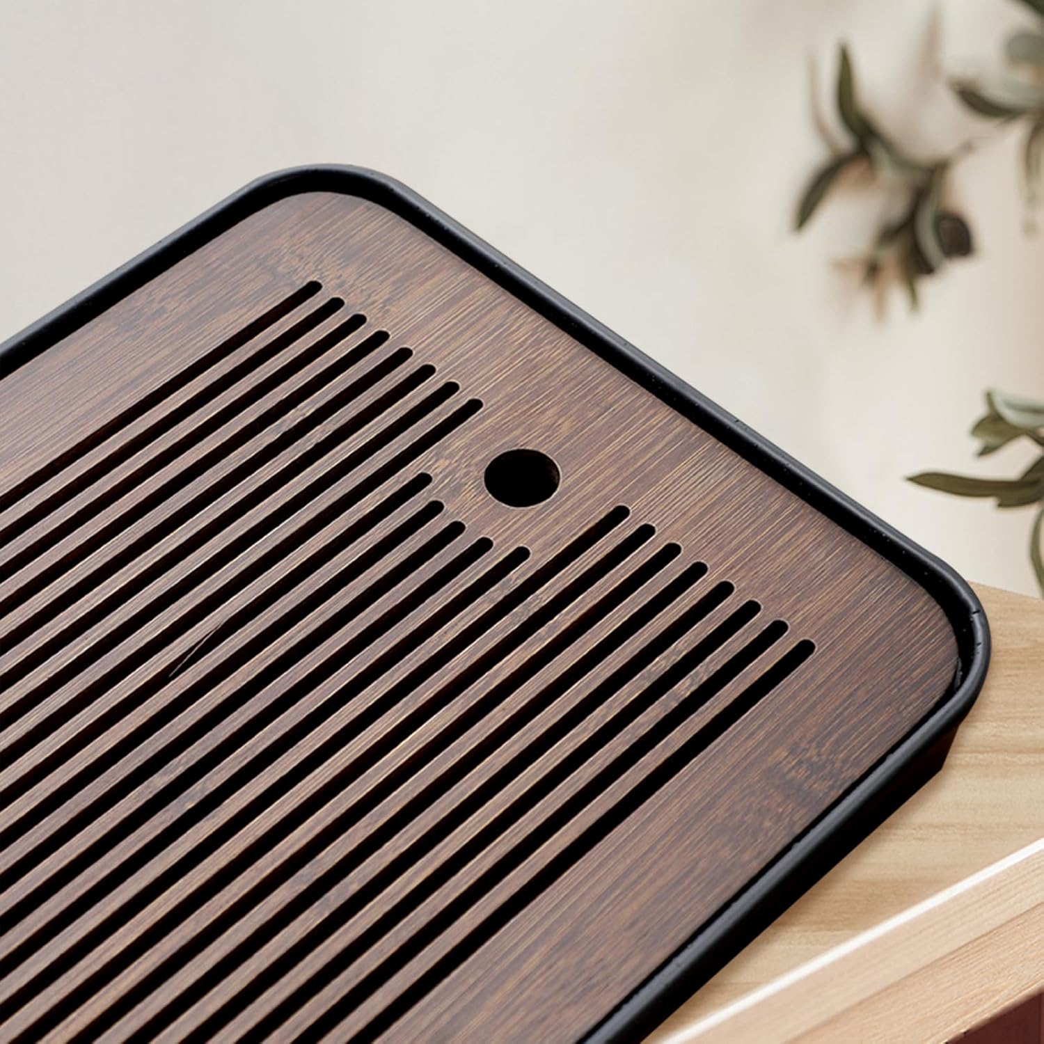 Bandeja de Té de Bambú Natural - Office Furniture Used reseña y precio